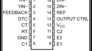 Circuito integrado TL494 identificación curso de electrónica gratis descargar [upl. by Roselane]