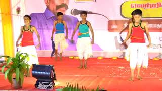 THANJAVUR URUMI MELAM  SRI KRISHNA MATRIC HR SEC SCHOOL URANIPURAM  ANNUAL DAY 2019 [upl. by Rehpitsirhc]