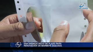 DGII anuncia inicio de plazo para renovación de marbete 20222023 [upl. by Amadis]