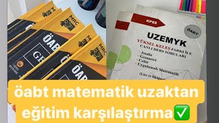 ÖABT MATEMATİK UZAKTAN EĞİTİM KARŞILAŞTIRMA MrcUzemYk kpss2022 öabtmatematik uzaktaneğitim [upl. by Leaper]