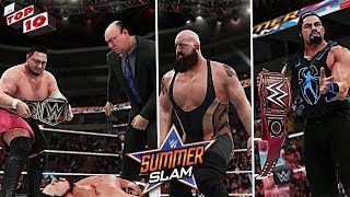 WWE Top 10 SummerSlam 2018 Predictions WWE 2K18 [upl. by Pooh]