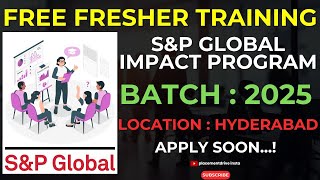 FREE Training Program at SampP Global  Software Engineer  Freshers Guide to IT Careers 2024 [upl. by Nesyaj]