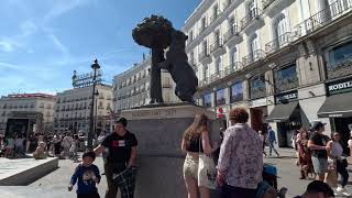 Puerta del Sol Madrid 4K Walking Tour [upl. by Reyam611]