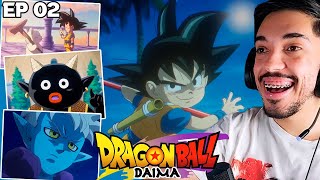 INCRÍVEL GOKU CRIANÇA VAI PARA O REINO MAKAI  DRAGON BALL DAIMA EPISÓDIO 2 REACT [upl. by Lon]