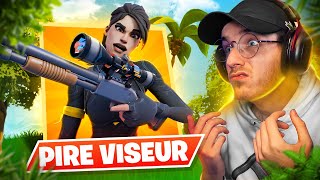 FAIRE TOP 1 avec le PIRE VISEUR sur FORTNITE  Cest une masterclass [upl. by Malilliw]