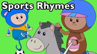 Sports Rhymes  Nursery Rhymes from Mother Goose Club [upl. by Palmore99]