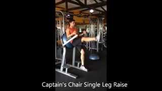 Captain Chair Single Leg Raise [upl. by Ruthven]