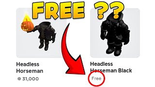 How To Get FREE Headless Horseman in Roblox Working Method [upl. by Adnoma]