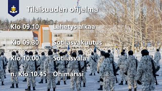 Rannikkoprikaatin sotilasvala ja sotilasvakuutus 12024 [upl. by Iblok]