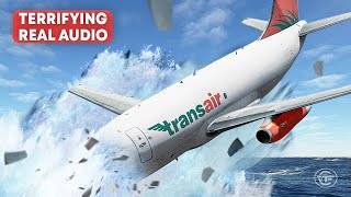 All Engines Shut Down in Flight  Falling Fast into the Ocean With Real Audio [upl. by Kaylee]