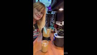 Pampered Chef Deluxe Cooking Blender ￼ homemade peanut butter a smoothie and the cleaning mode ￼ [upl. by Margi]