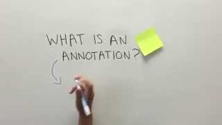 What is an annotation [upl. by Ruthy]