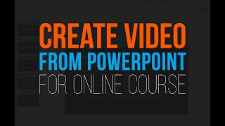 Create Engaging PowerPoint Videos for Online Courses amp Asynchronous Delivery [upl. by Rakel]