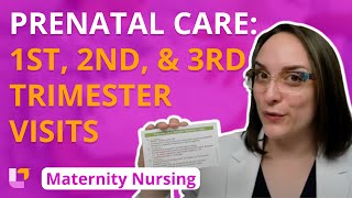 Prenatal Care 1st 2nd and 3rd Trimester Visits  Pregnancy  Maternity Nursing  LevelUpRN [upl. by Marjory323]