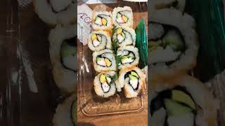 Salmon 🍣 and papaya salad Yummy food 4kvideo sushi subscribe streetfood [upl. by Tolman]