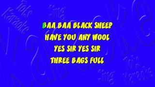 Baa Baa Black Sheep Karaoke [upl. by Earehs]