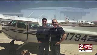 Meteorologist Jon Haverfield goes on his first solo flight [upl. by Akamaozu]