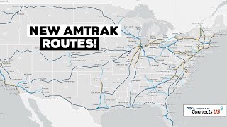 NEW Amtrak Train Routes  The Best and Worst of the Amtrak Route Map [upl. by Drusilla]