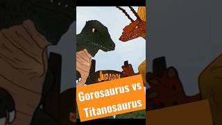 Gorosaurus vs Titanosaurus godzillacartoon godzilla kaiju kaijuuniverse jurassicpark [upl. by Petunia]