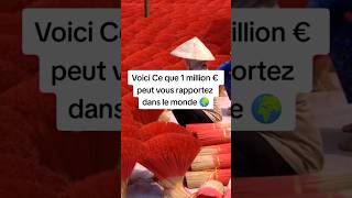 Voici ce que 1Millions deuros peut vous rapportez dans le monde  shorts [upl. by Collar]