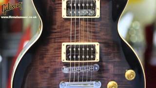 Gibson Les Paul Classic Plus Trans Ebony Burst  Quick Look [upl. by Ades]