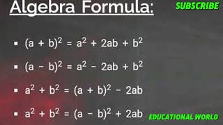 Algebraic Formula [upl. by Hannis249]