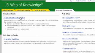 Web of ScienceJournal Impact Factors [upl. by Orose]