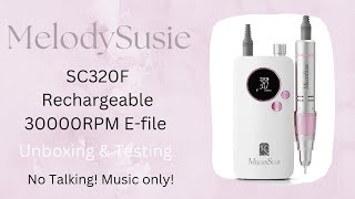 🥳 MelodySusie SC320F Unboxing amp Testing  Quick Video  No Talking  Music only  Nail Prep [upl. by Raviv]