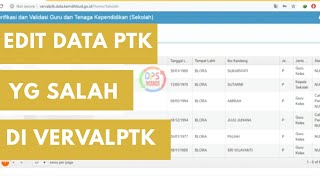 Cara Ubah Data PTK Yang Salah di VERVAL PTK [upl. by Rramo]