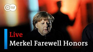 Watch live Farewell honors for Angela Merkel  live coverage from the ceremony in Berlin [upl. by Tyrone598]