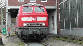 Baureihe 218 Spezial mit Motor Sound  Filme  Fotos Innenraum  DB Deutsche Bundesbahn Diesellok [upl. by Norty]