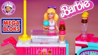 Mega Bloks Barbie Eiswagen ice cart  Lego Bricks Kreo [upl. by Annaer]