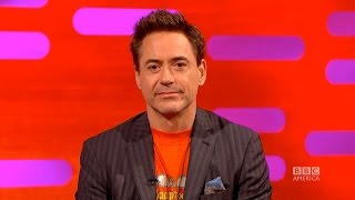 Robert Downey Jr Baby Name Ideas from Stephen Fry  The Graham Norton Show on BBC America [upl. by Wilhide]