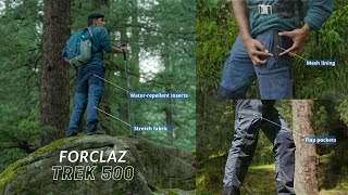 Product Review Forclaz Trek 500 Hiking pants [upl. by Cardew]