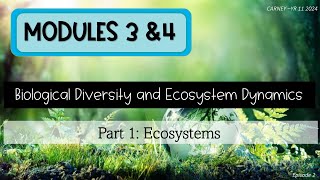 Module 3amp4 Pt1 Ecosystems Episode 2  Sampling Techniques [upl. by Wilow714]