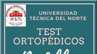 Test ortopédicos para rodilla [upl. by Navannod]