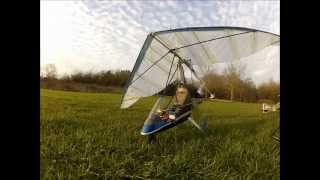 rc microlight steering layout and flying [upl. by Tristram992]