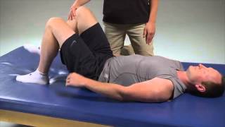 KneetoChest Stretch Unilateral Supine Single Knee to Chest Stretch [upl. by Ahcsat907]