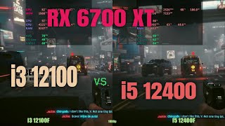 i3 12100f vs i5 12400 6700xt in 2024 [upl. by Tebazile]