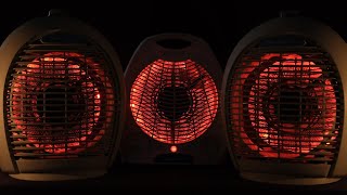 Extra Deep Triple Fan Heater Sounds with Metal Fan Noise For Easy Sleep [upl. by Cleo382]