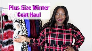 PLUS SIZE COAT HAUL FOR WINTER 2017TRY ON [upl. by Devehcoy66]