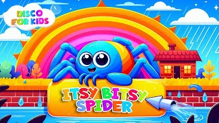 Itsy Bitsy Spider  Nursery Rhymes  Disco For Kids [upl. by Dorin111]