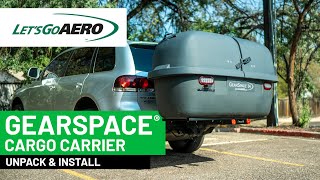 GearSpace Cargo Carrier Receiving Unpack and Hitch Up [upl. by Yelda916]