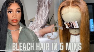 How To Bleach Your Wigs FAST • From Black Hair in 5 Mins WATERCOLOR  Celebrity Hairstylist Secrets [upl. by Atirabrab200]