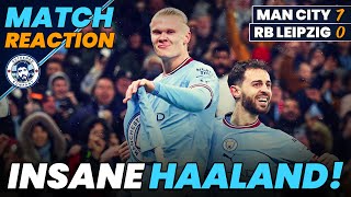 ERLING HAALAND IS INSANE MAN CITY 70 RB LEIPZIG  MATCH REACTION [upl. by Nayarb]