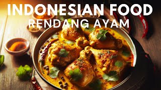 Indonesian Food The Rich Flavors of Rendang Ayam  Food Video [upl. by Assenab]