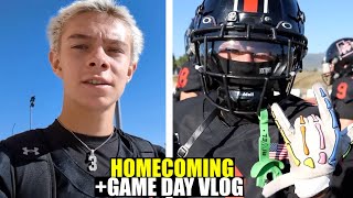 HOMECOMING FOOTBALL and GAME DAY VLOG 🏈 [upl. by Thenna]