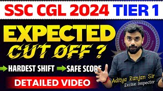 SSC CGL इतने SCORE वाले SAFE 😍 SSC CGL 2024 Tier1  Tier1 Safe Score ✅️ ft Aditya Ranjan Sir [upl. by Ennaer906]