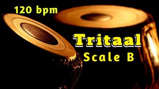 Tritaal  120 bpm  Scale B  With Tanpura Pa Sa  HD Quality Sound  Tabla Online [upl. by Anua]