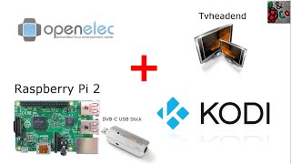 Raspberry Pi 2  OpenELEC Kodi  Tvheadend deutsch [upl. by Nickelsen620]